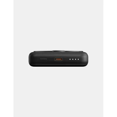 ENERGEA MAGPAC LITHE 10000mAh Ultra SLIM MAGNETIC FAST WIRELESS USB-C PD20W POWERBANK WITH BUILY-IN VIDEO STAND -BLACK